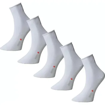 Dámské ponožky 5 pack zdravotních ponožek Matex Diabetes s aloe vera 333 bílá