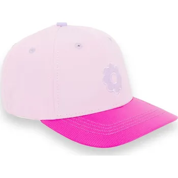 Kojenecká čepice KiETLA Baseball kšiltovka s UV ochranou ICONIK Pink Flower 51-53 cm