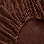 TEXTILOMANIE Prostěradlo mikroplyš Brone 180 × 200 cm hnědé