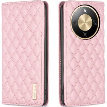 Pouzdro na mobilní telefon Flipové pouzdro BINFEN COLOR pro Honor Magic8 Lite, růžové