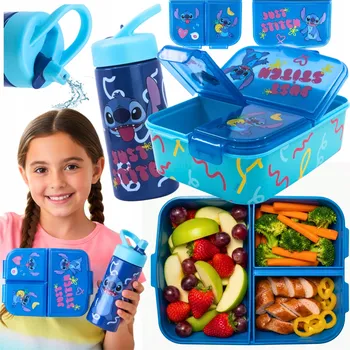 Svačinový box Sada lahev na pití a svačinový box Disney Lilo a Stitch 410 ml