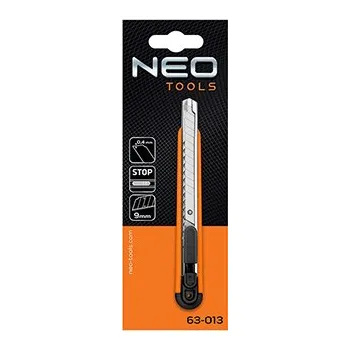 Pracovní nůž Neo Tools nůž s odlamovací čepelí, 0.4mm, 216mm, plastové pouzdro, ergonomický design