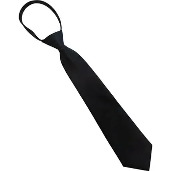 Kravata B-TOP Krátká černá kravata s nastavitelným utažením kolem krku