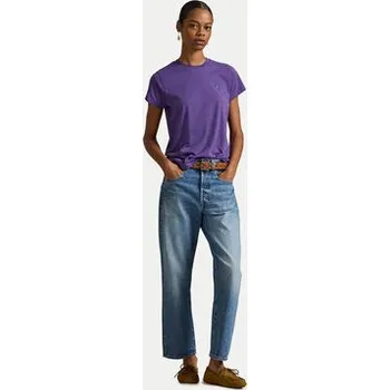 Pánské tričko Polo Ralph Lauren T-Shirt 211B14605002 Fialová Classic Fit XXS