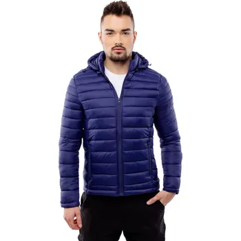 Pánská prošívaná bunda GLANO - modrá Glano modrá 2241159