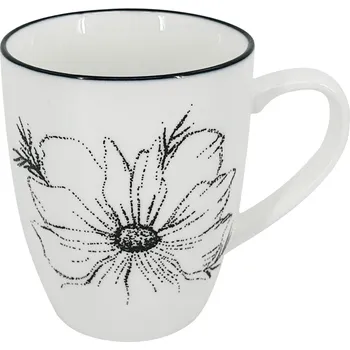 by inspire Hrnek Alba Dash Bloom, 350 ml, černá kytka