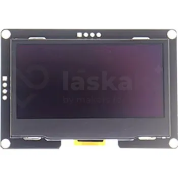 Elektronická stavebnice LaskaKit_cz 2.42" 128x64 OLED displej, I²C, bílý