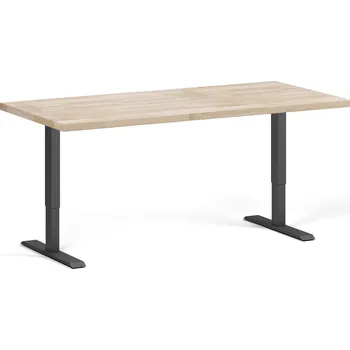 Dílenský stůl Výškově nastavitelný pracovní stůl do dílny, 2 motory, 1700 x 800 x 760-1230 mm, černá podnož