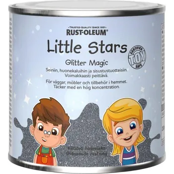 barva a nátěr na dřevo Rust-Oleum Třpytivá barva na dětský nábytek a hračky Glitter Magic modrá, RO.20631.DE.0.25