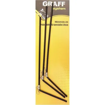 Volný čas Graff Průjezd zahnutý Specialist 20 cm, 3 × 3 ks Černý