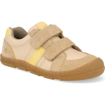 Dívčí obuv Barefoot dětské tenisky Koel - Kobi W Fabrics 3.0 širší béžové Velikost: 23
