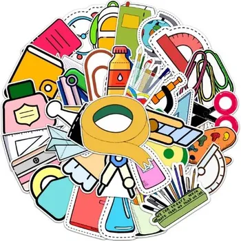 samolepka ANNAM Samolepky Kancelářské potřeby 100ks - odlišné samolepky