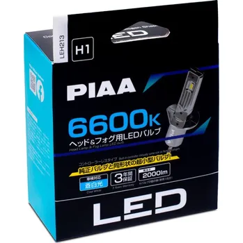 Povinná bezpečnostní výbava PIAA Gen4 LED náhrady autožárovek H1 6600K se zabudovaným startérem