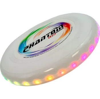 Frisbee Bavytoy LED létající disk Frisbee 9" bílý
