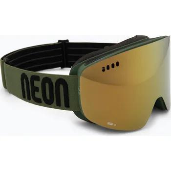 Sjezdové lyžování Lyžařské brýle Neon Light army green/mirror bronze