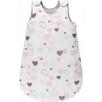 Zavinovačka Bomimi Spací pytel Srdíčka šedý