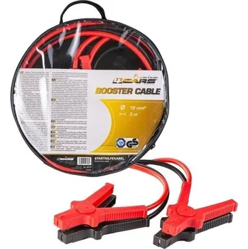 Povinná bezpečnostní výbava 4CARS Premium Startovací kabel - DIN 72553 izolované kleště, tloušťka 16 mm2, 3 m, 400A