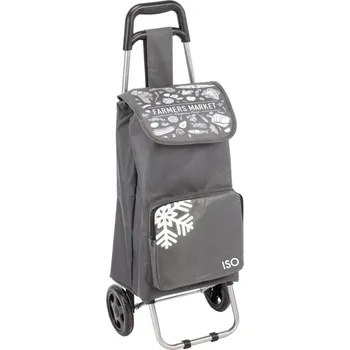 DOCHTMANN Nákupní vozík chladicí, 30 × 32 × 92 cm, šedý