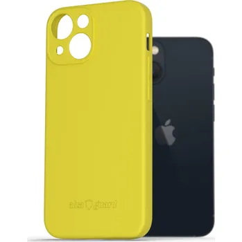 Pouzdro na mobilní telefon AlzaGuard Matte TPU Case pro iPhone 13 Mini žlutý