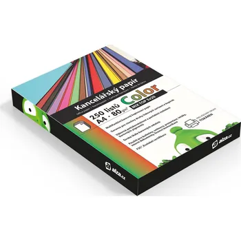 Kancelářský papír Alza Color A4 MIX TOP 10x 25 listů