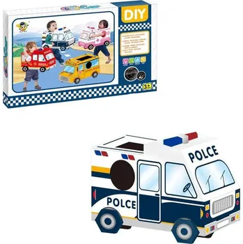 Karnevalový kostým Annam Kartonové policejní auto 41 × 52 × 31 cm