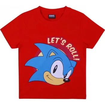 Pánské tričko Sonic - tričko, červené 164 cm