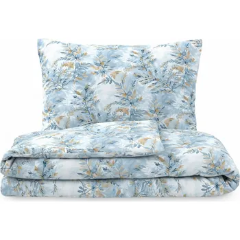 Povlečení Kvalitex Ložní bavlněné povlečení YVES modré 1+2, 220x200, 70x90cm