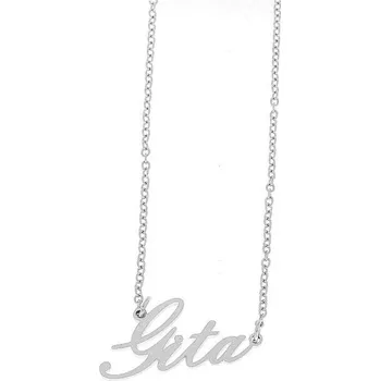 Náramek Ewena Řetízek z oceli se jménem Gita stříbrný