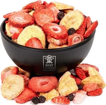Sušené ovoce Bery Jones Směs lyofilizovaného ovoce - jahoda, banán a borůvka 100 g