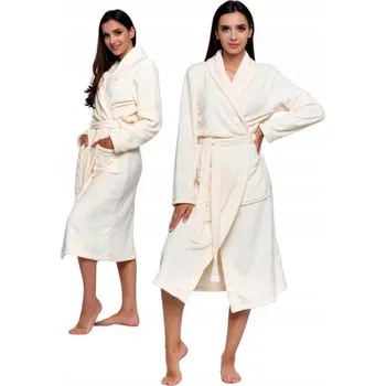 Dámský župan Dámský župan teplý dlouhý Župan Ecru MORAJ XL