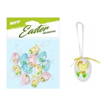 Velikonoční dekorace PLASTOVÁ VEJCE 4 cm 12 KUSŮ PWB 2221582 MFP