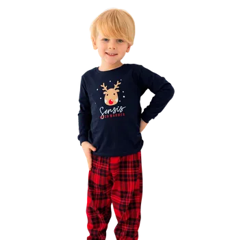 Chlapecké pyžamo Chlapecké dlouhé pyžamo Sensis Nathan 122/128 Modrá