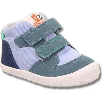 SUPERFIT Flummi první dětské barefoot boty, Blau Hellgrun Velikost: 22