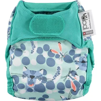 Plenkové kalhoty Pop-in Novorozenecká plena Snow Leopard