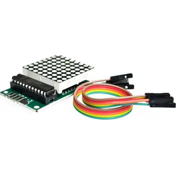 Elektronická stavebnice LaskaKit_cz 8x8 LED matice s DIP-24 MAX7219 3mm červená