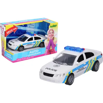 autíčko Wiky Auto policejní s efekty 15,5 cm Míša Růžičková