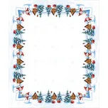 4sleep Vánoční ubrus 120 × 140 cm - sněhuláci, modrý