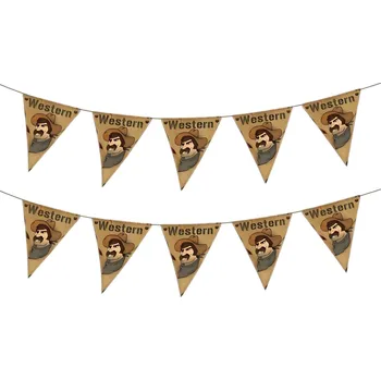 Funnyfashion Girlanda - western, 500 cm, 2 ks