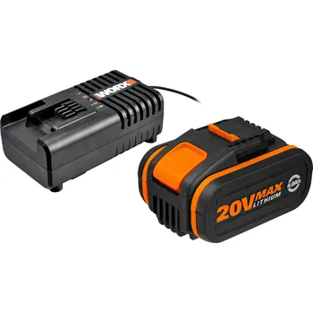 WORX Akumulátor WA3553 20V / 4 Ah + 2.0 A nabíječka WA3880