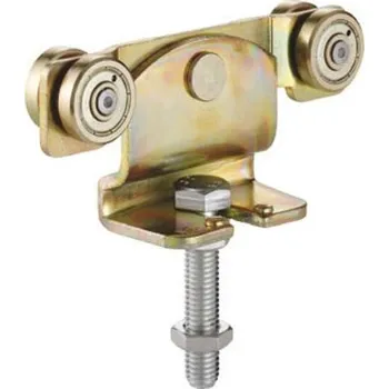 Dveřní kování Pojezd HELM 391, dvoupárový, ocel žlutě pasivovaná