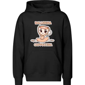 Chlapecká mikina Dětská mikina Ballerina cappuccina Barva: Černá, Velikost: 10