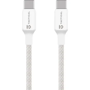 Datový kabel Tactical Stitch Thread Cable USB-C/USB-C 1m White