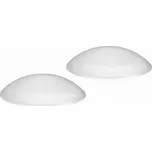 Zarážka dveřní, O 40 mm, transparentní, 2 ks