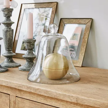 poklop Skleněný poklop Maison d'Éclat, čirá, V/Ø cca 19.5/20 cm