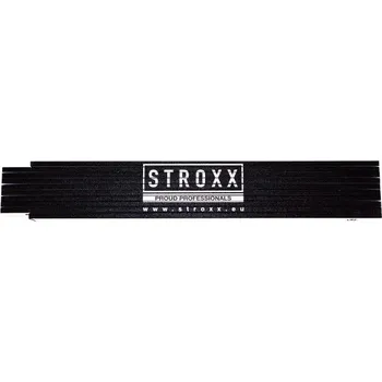 metr STROXX Metr skládací dřevěný černý 2 m 19990