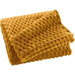 Douceur d'intérieur Flanelový přehoz 125 × 150 cm Frosty, Zlatý dotek