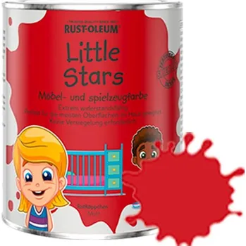 barva a nátěr na dřevo Rust-Oleum Certifikovaná barva na dětský nábytek a hračky, červená, RO.20018.DE.0.75