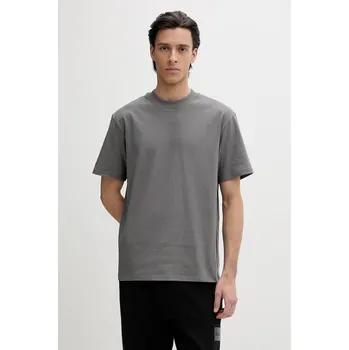 Bavlněné tričko HUGO 50488330 šedá 90A, vel. M