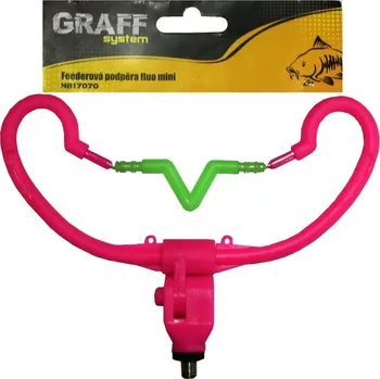 Volný čas Graff Feederová podpěra V Mini Růžová, 2 ks
