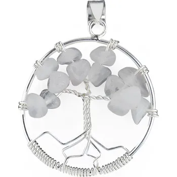 Náramek ORIENTAL Stříbrný přívěsek Strom života - růženín (Ag 925/1000, )